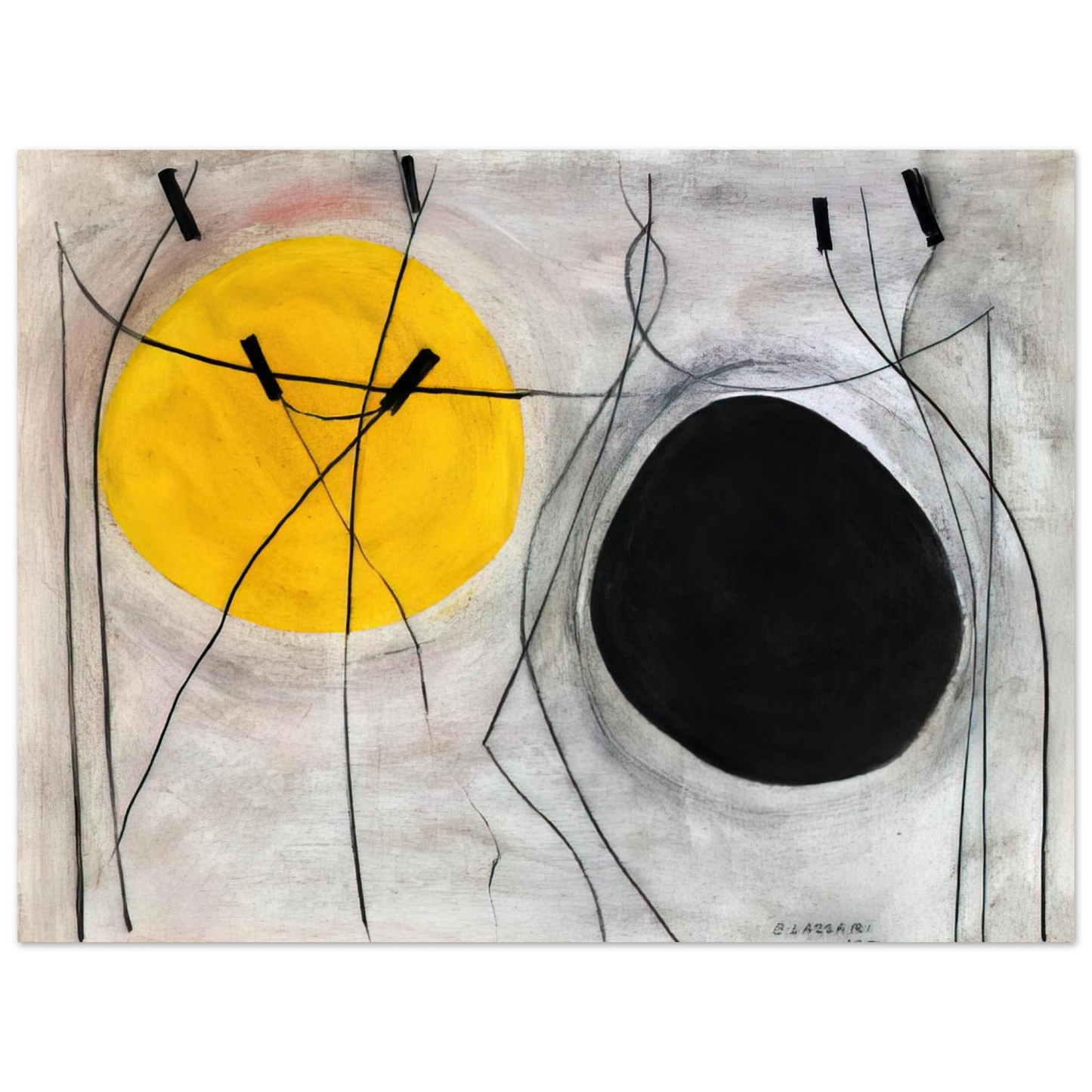 Bice Lazzari - Senza titolo - 1952 Fine Art Poster - Default Title