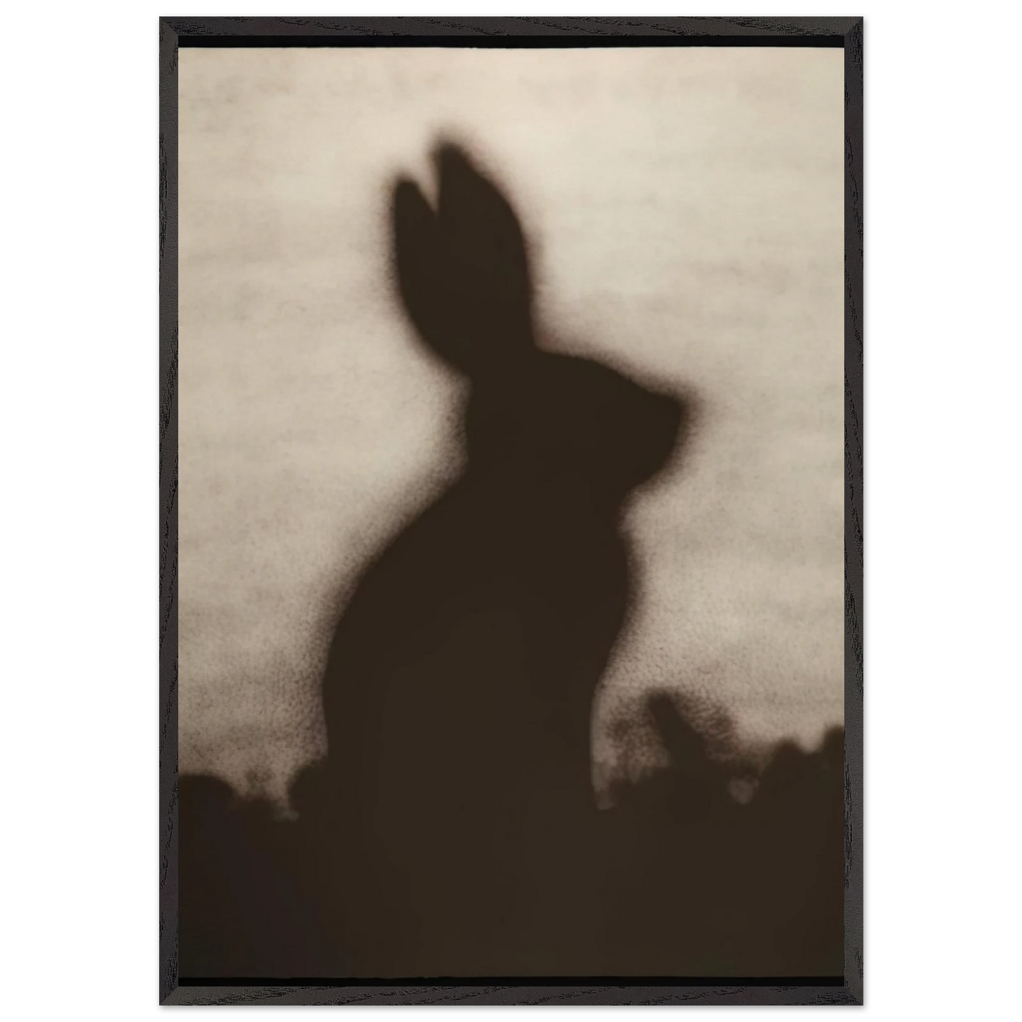 RABBIT 1986 - Edward Ruscha Framed Art Print – Black Wooden Frame - Default Title - -Framed Art Print