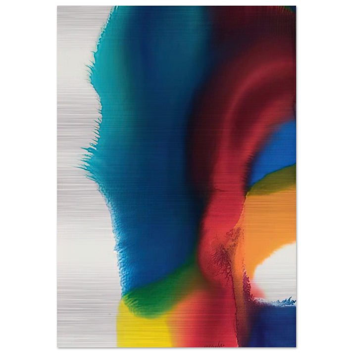 Rainbow Bleed - Color Field Painting, Lyrical Abstraction - Paul Jenkins Brushed Aluminum Print - 70x100 cm / 28x40 inches | Paul Jenkins Aluminum Print | Paul Jenkins Prints