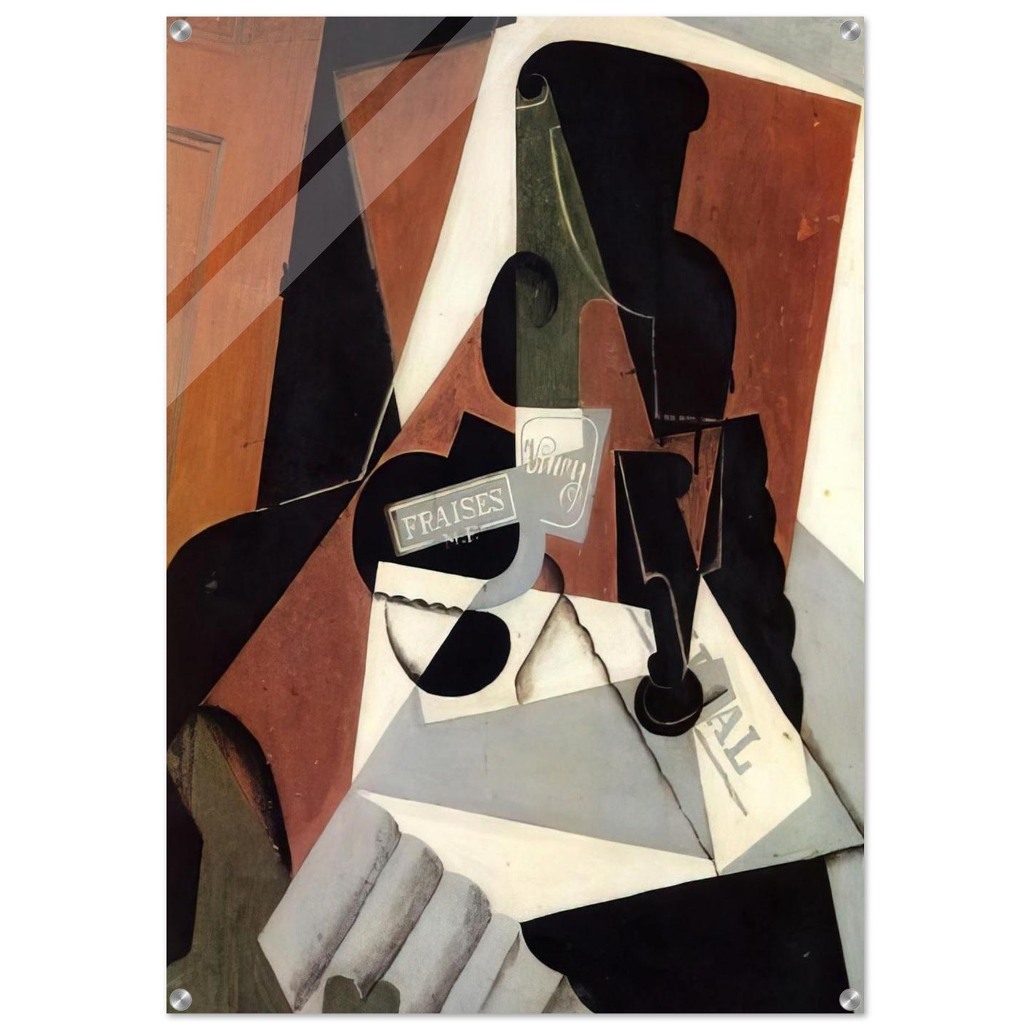 STRAWBERRY JAM 1917 - Juan Gris Acrylic Print - 70x100 cm / 28x40″ inches | Juan Gris Wall Art | Juan Gris Prints