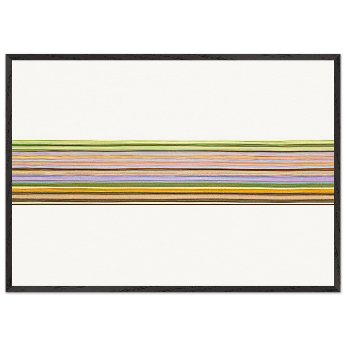 Untitled 156 - 1971 - Gene Davis 70x100 cm / 28x40 inches Framed Art Print – Black Wooden Frame