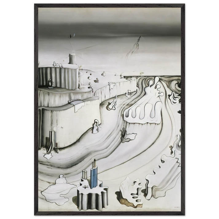 Promontory Palace - Yves Tanguy 70x100 cm / 28x40 inches Framed Art Print – Black Wooden Frame