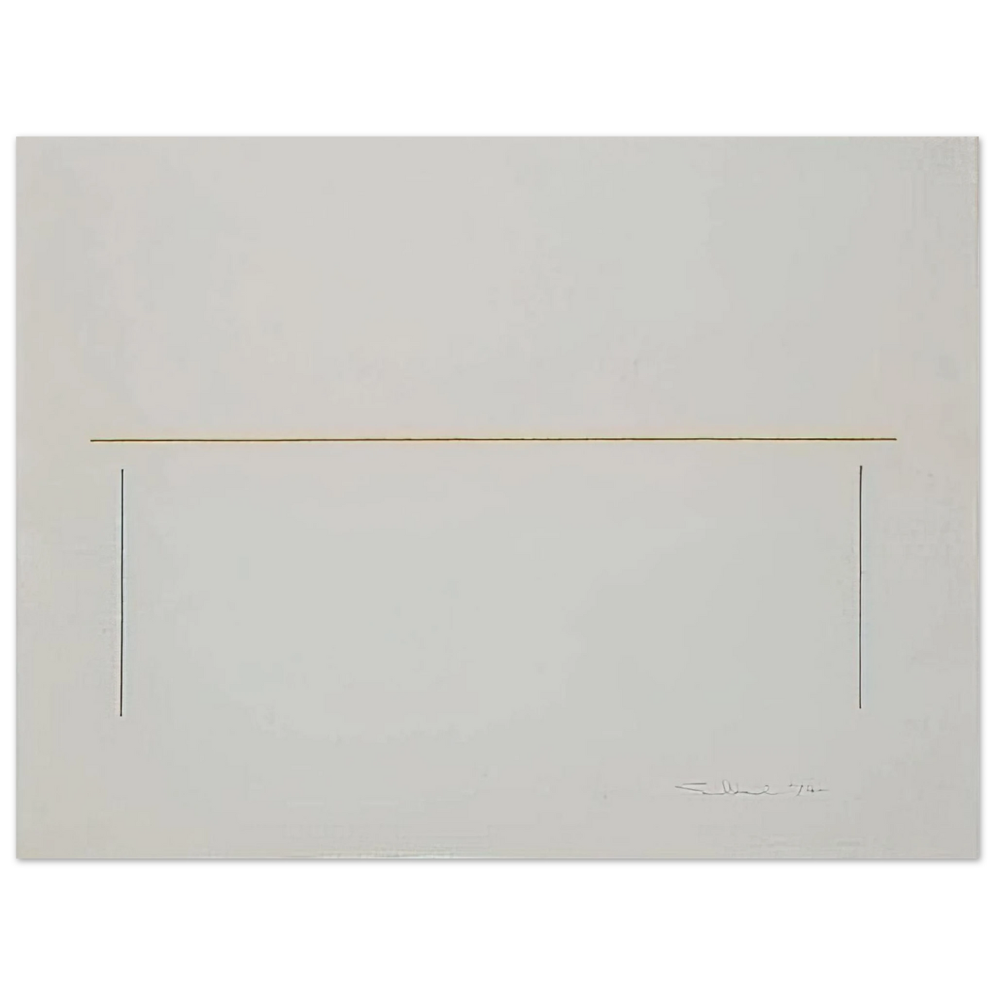 Fred Sandback - Untitled - 1974 Fine Art Poster - Default Title