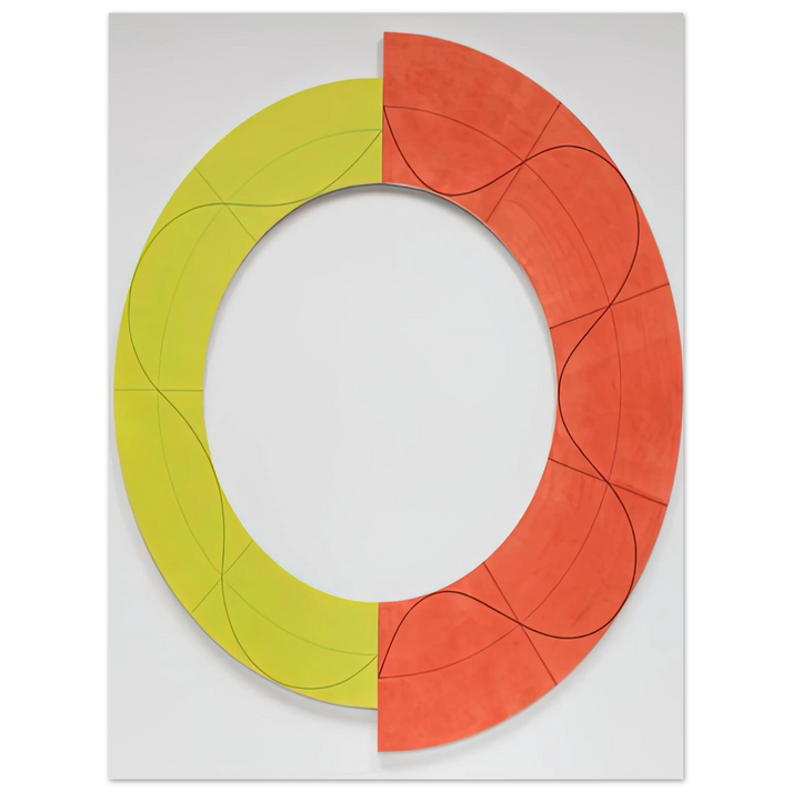 Robert Mangold - SPLIT RING IMAGE 1 2009 75x100 cm / 30x40inches Fine Art Poster