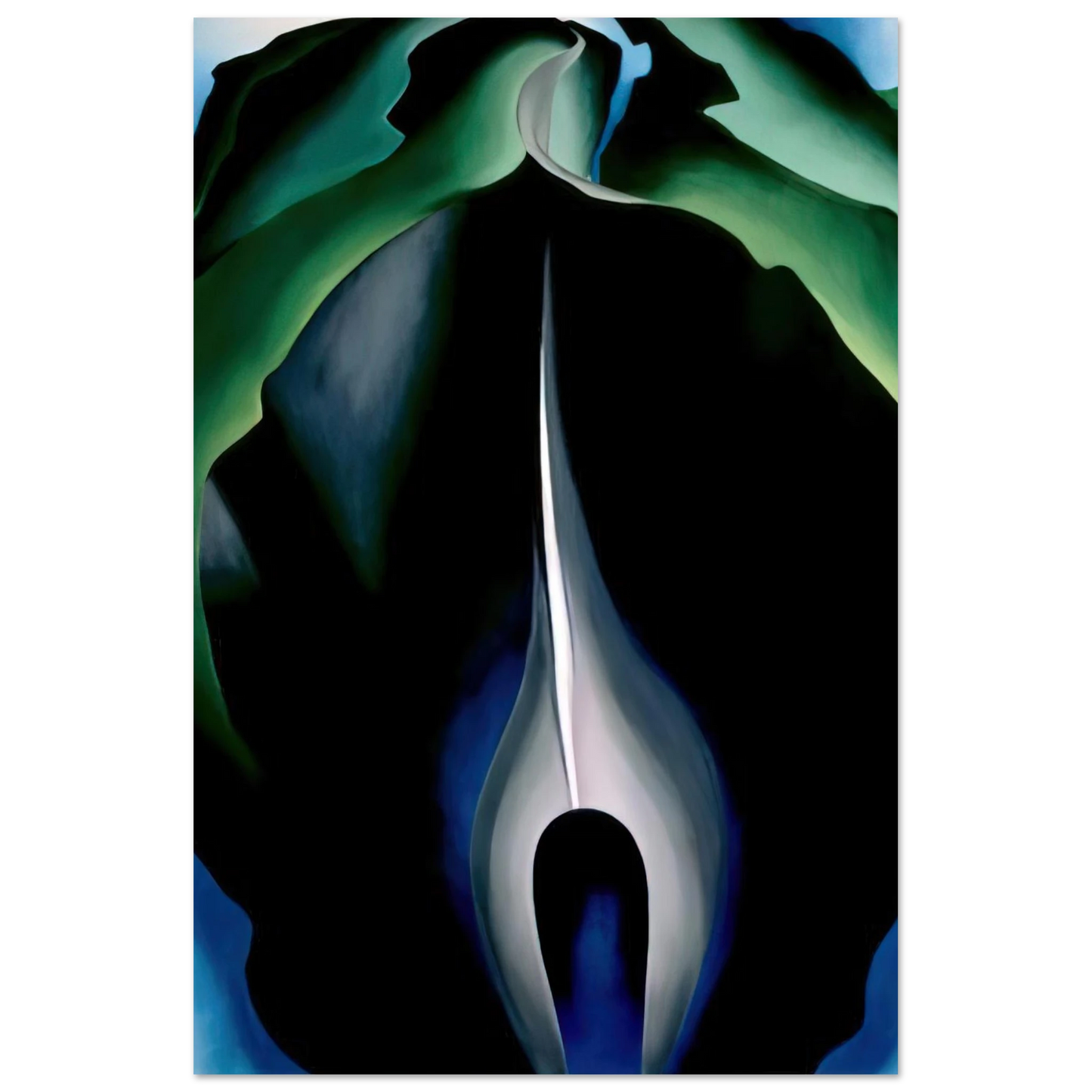Georgia O'Keeffe - Jack-in-the-Pulpit No. IV Fine Art Poster - 75x100 cm / 30x40 inches