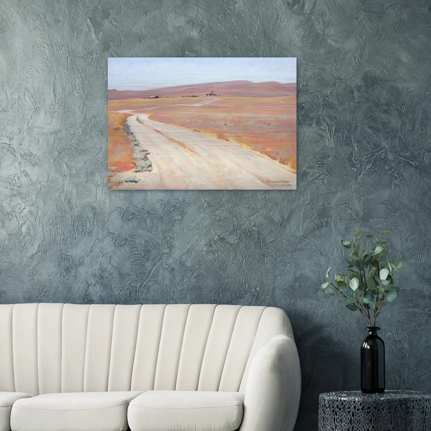 ABANDONED RANCH 1935 - Maynard Dixon Brushed Aluminum Print - 70x100 cm / 28x40 inches | Maynard Dixon Aluminum Print | Maynard Dixon Prints