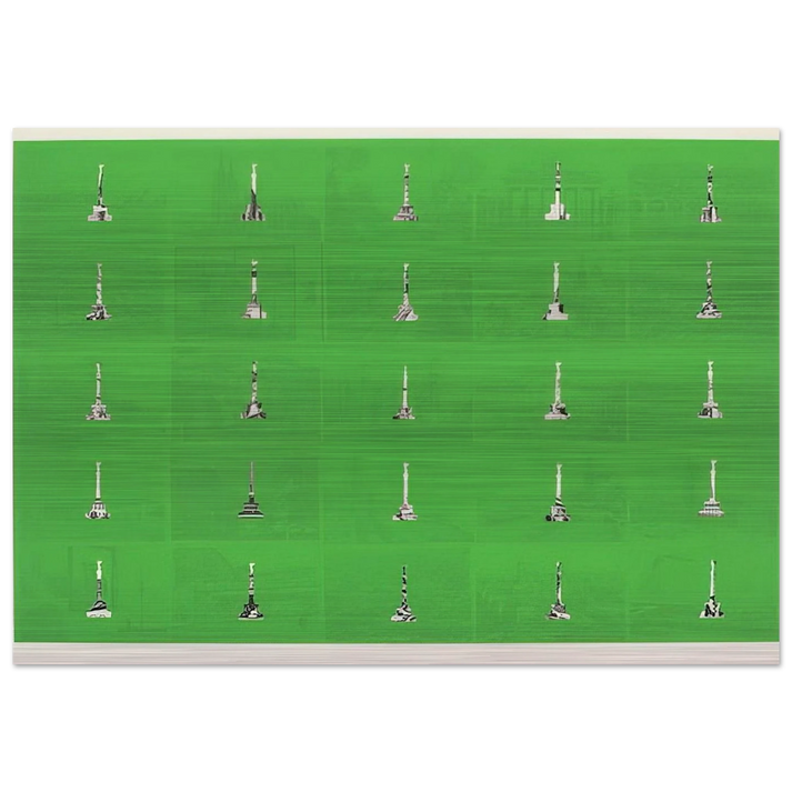 Berlin 1 - 1970 - Dieter Roth Brushed Aluminum Print - 70x100 cm / 28x40 inches | Dieter Roth Aluminum Print | Dieter Roth Prints