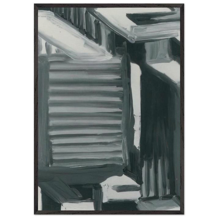 TOWNSCAPE 1968 2 - Gerhard Richter 70x100 cm / 28x40 inches Framed Art Print – Black Wooden Frame