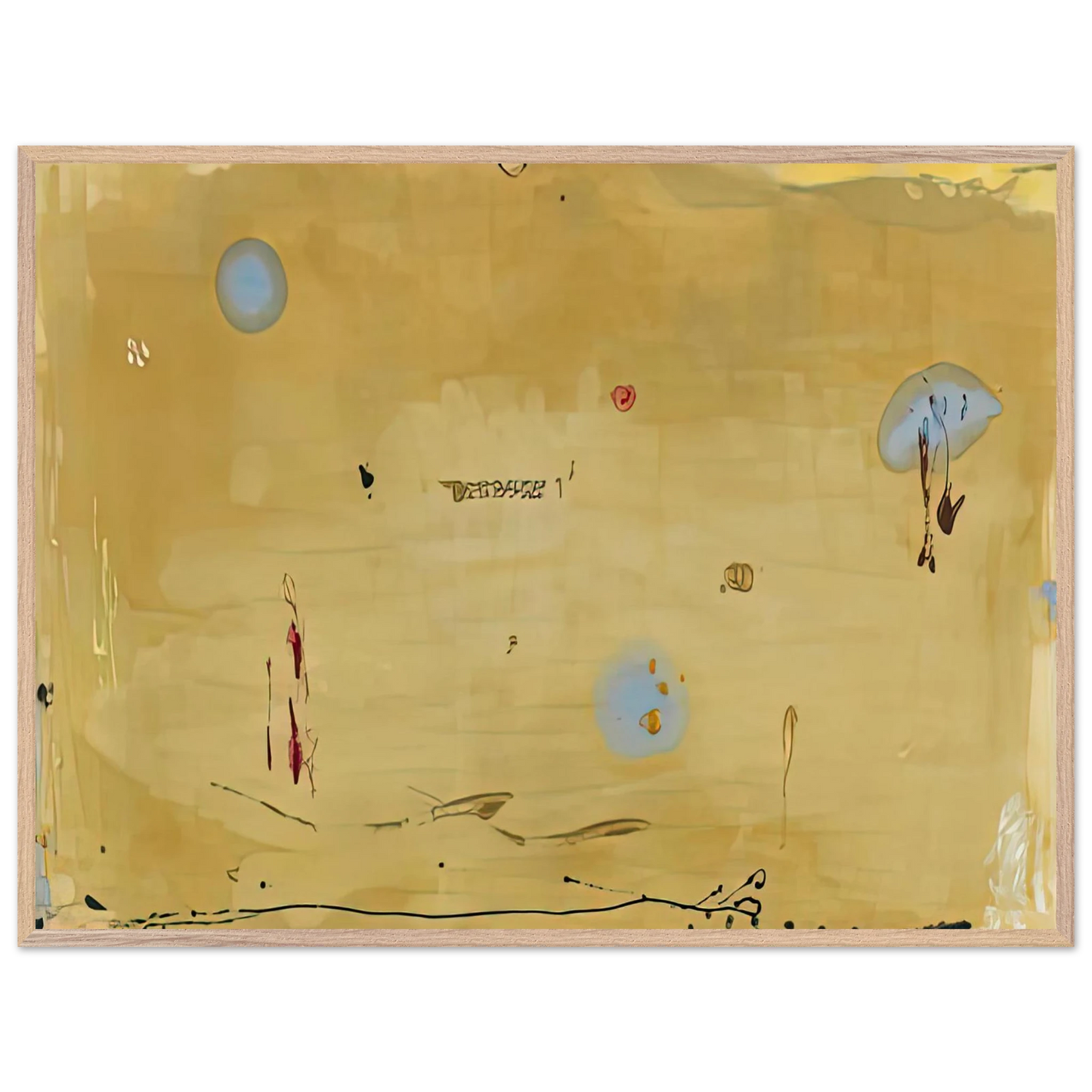 Helen Frankenthaler - Brother Angel, 1983- Wall Art - 21x29.7 cm / 8x12" - Premium Wooden Framed Poster With Fine Art Paper - White frame