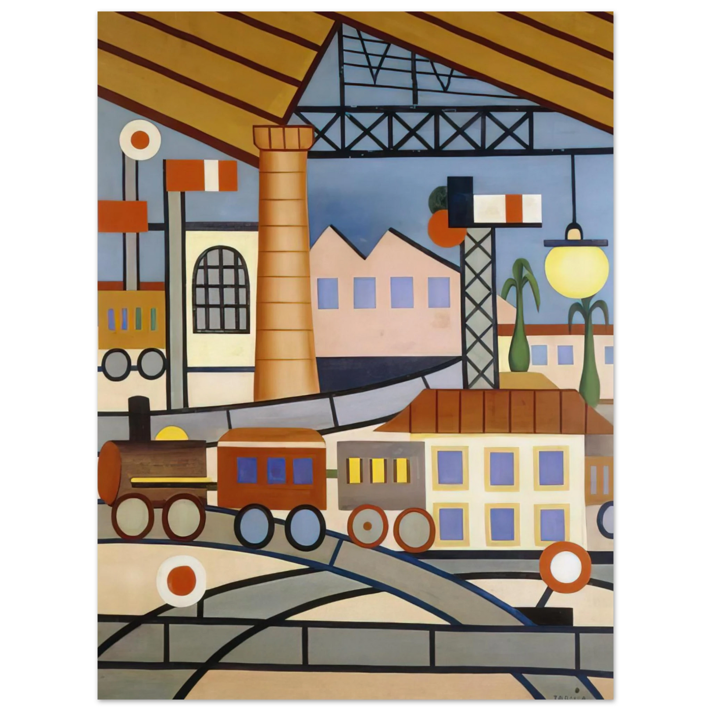 Tarsila do Amaral - A Gare Fine Art Poster - Default Title