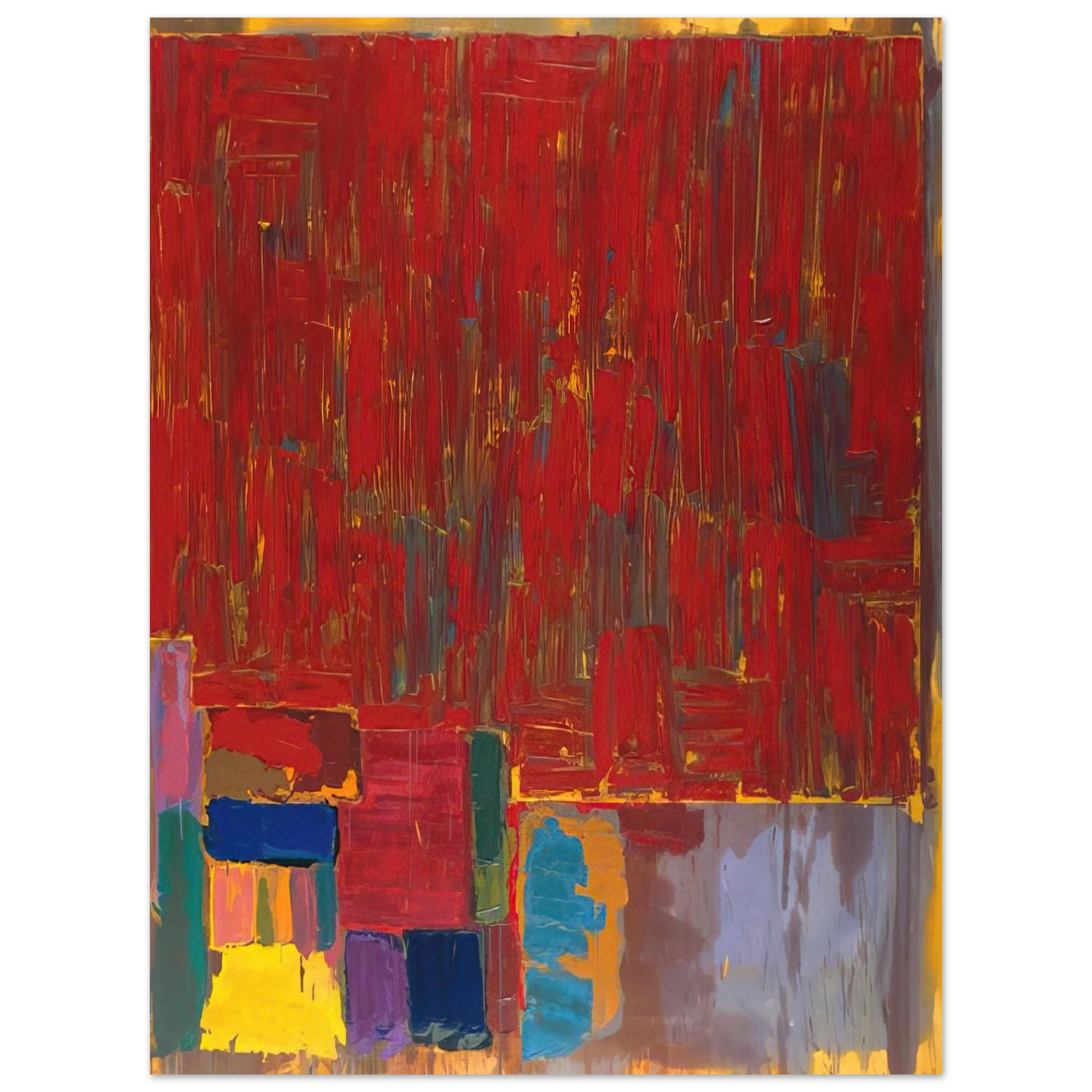 John Hoyland - Saracen - 1977 Fine Art Poster - Default Title