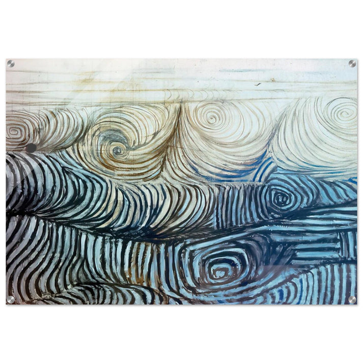 THE WAVE 1950 - Victor Pasmore Acrylic Print - 70x100 cm / 28x40″ inches