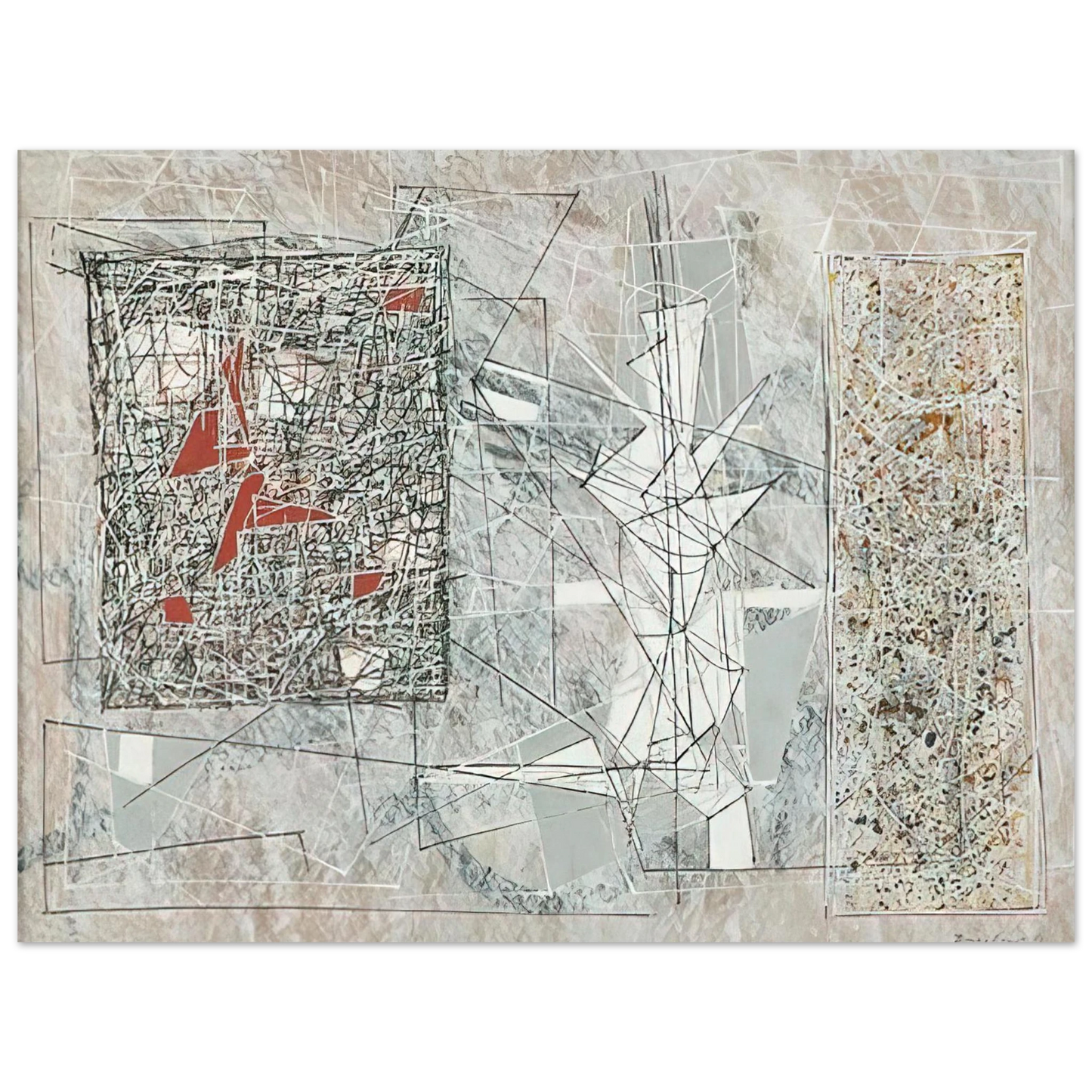 Jimmy Ernst - White Space - 1951 Fine Art Poster - Default Title