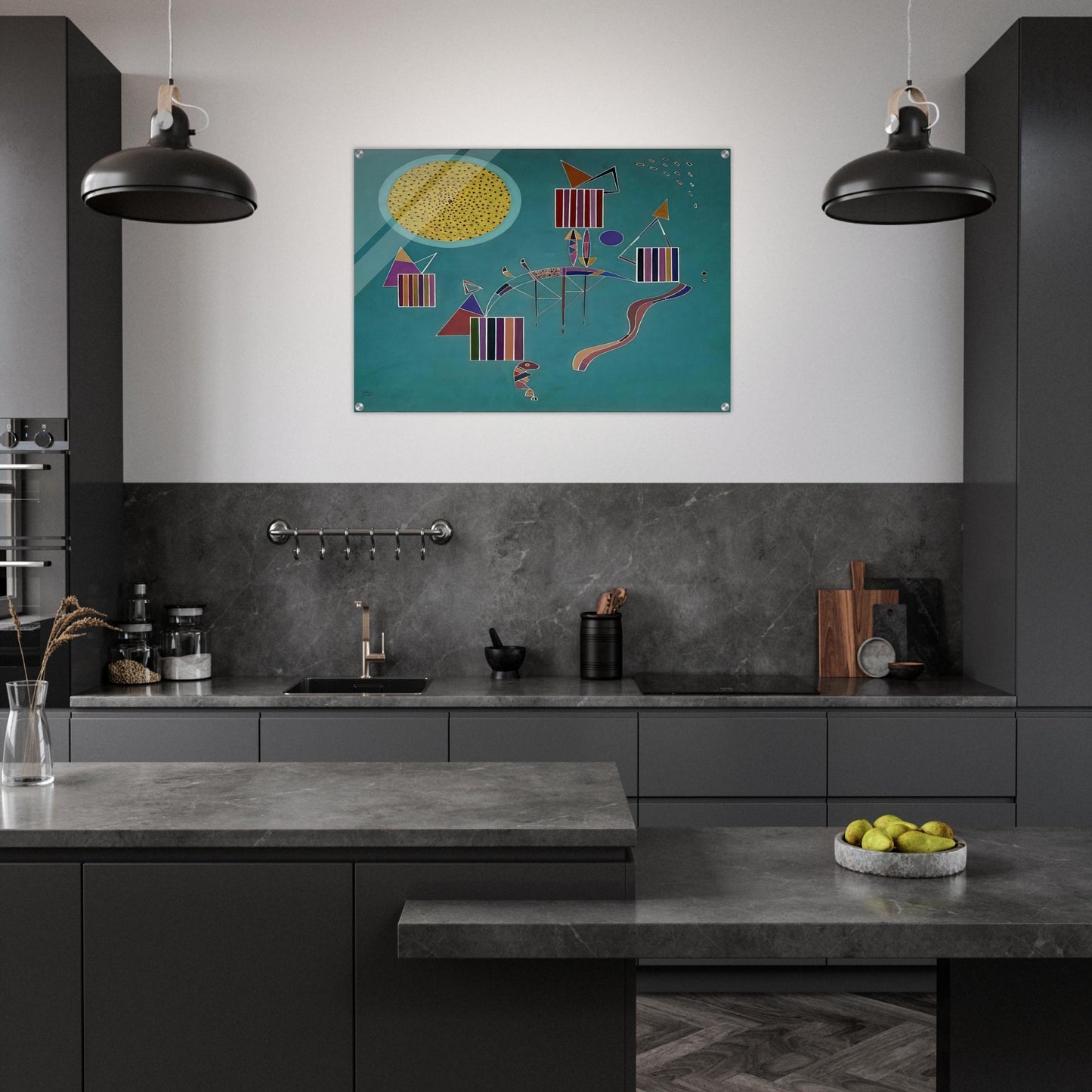 INTIME MESSAGE 1942 - Wassily Kandinsky Acrylic Print - 70x100 cm / 28x40″ inches