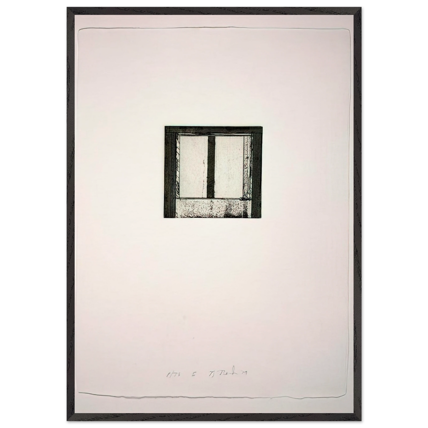 Focus II - 1980 - Brice Marden 70x100 cm / 28x40 inches Framed Art Print – Black Wooden Frame