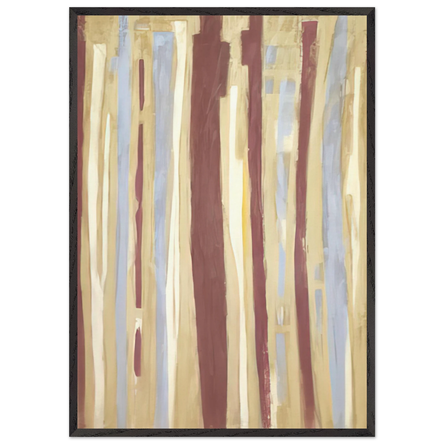 Number 3 Untitled - Lee Krasner 70x100 cm / 28x40 inches Framed Art Print – Black Wooden Frame