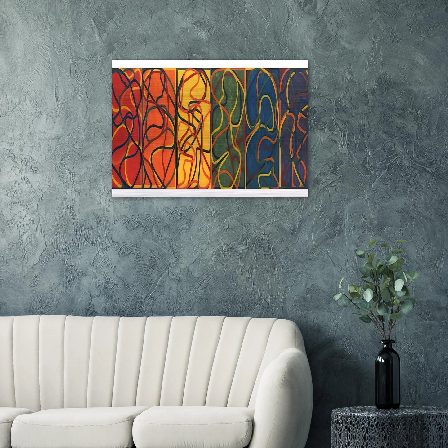 The Propitious Garden of Plane Image Version One - 2005 - Brice Marden Brushed Aluminum Print - 70x100 cm / 28x40 inches | Brice Marden Aluminum Print | Brice Marden Prints