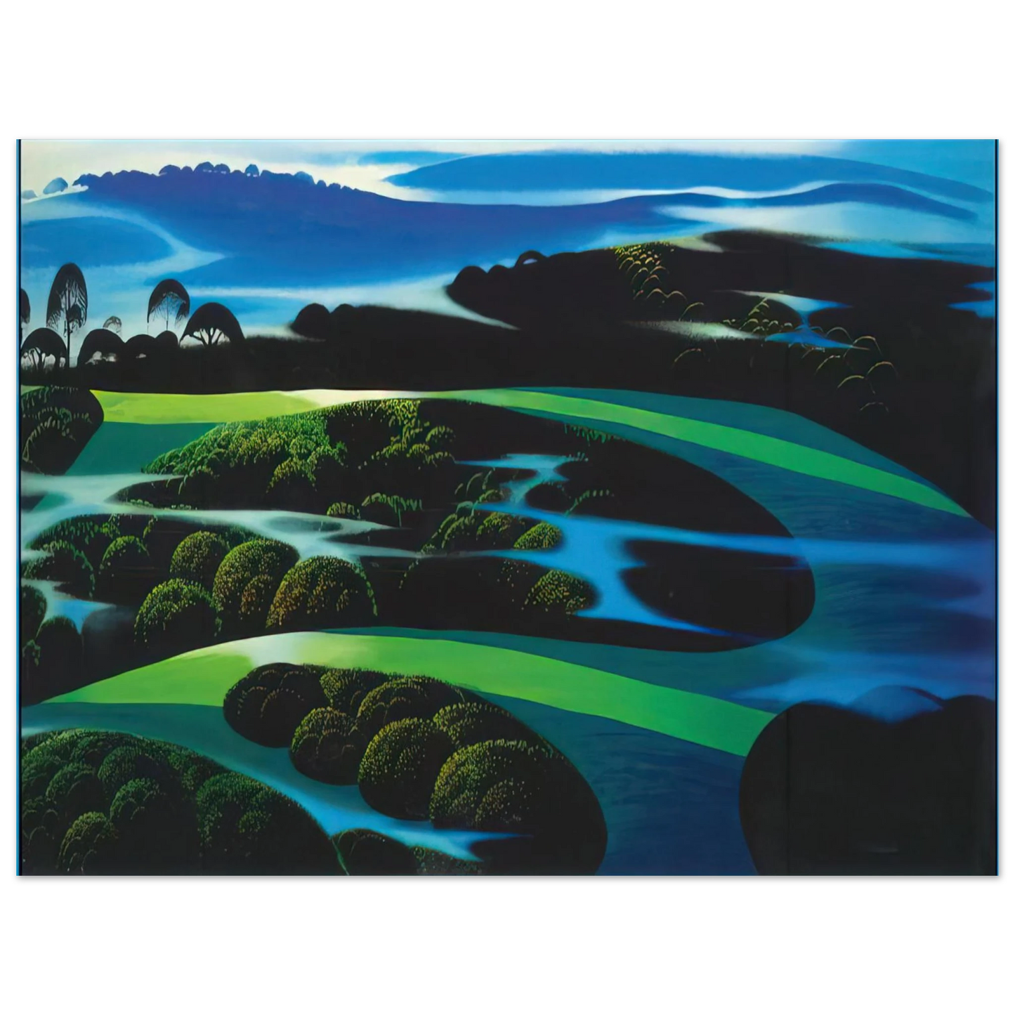 Eyvind Earle - Summers Twilight Fine Art Poster - Default Title