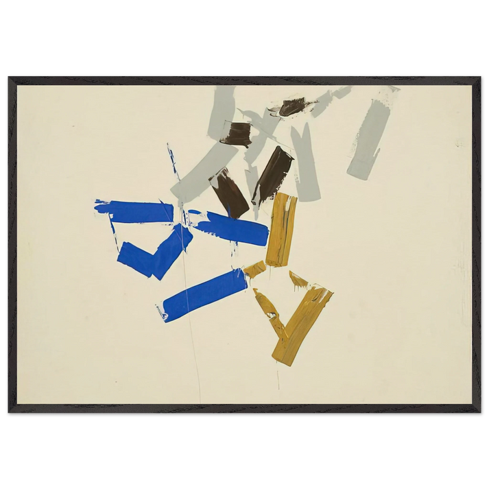 Untitled - 1962 N10 - Charlotte Posenenske 70x100 cm / 28x40 inches Framed Art Print – Black Wooden Frame