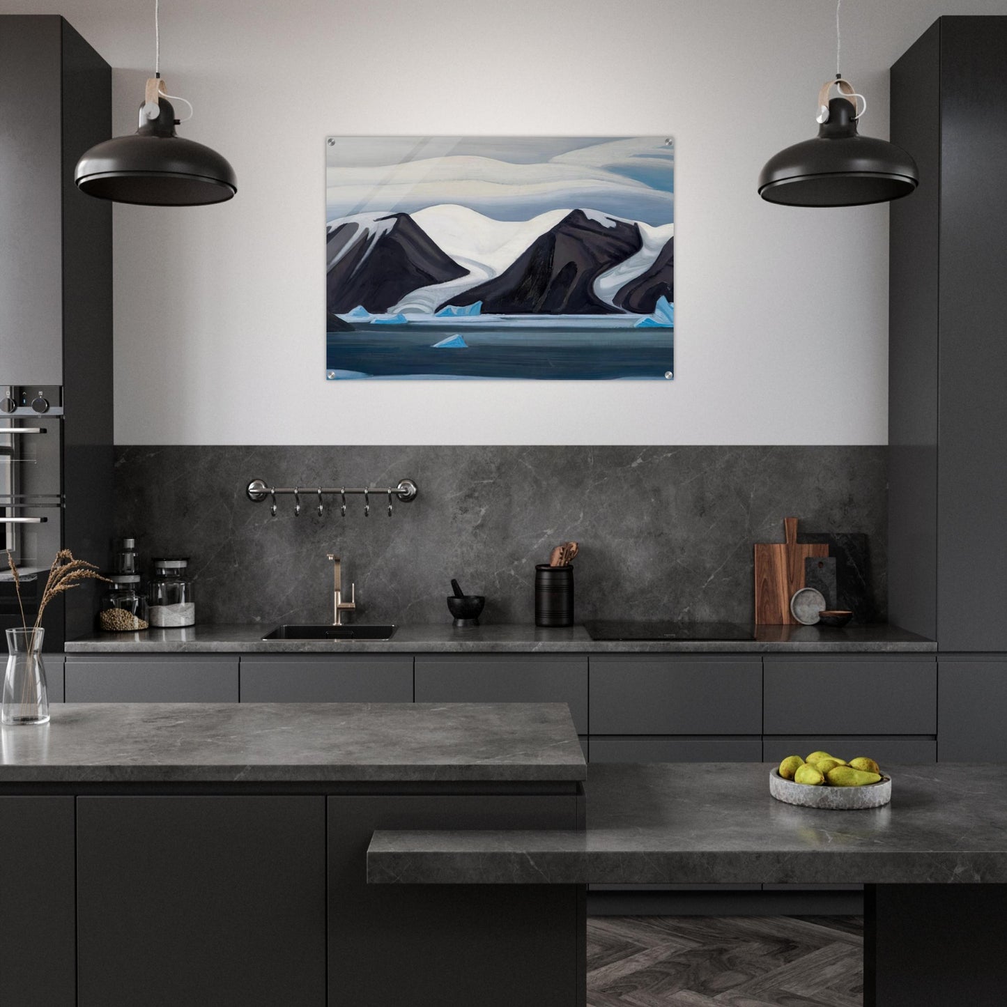 Nerke, Greenland - 1930 - Lawren Harris Acrylic Print - 70x100 cm / 28x40″ inches