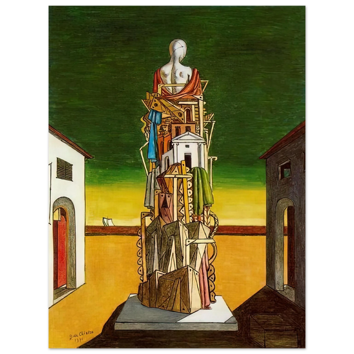 Giorgio de Chirico - THE GREAT METAPHYSICIAN 1971 75x100 cm / 30x40inches Fine Art Poster