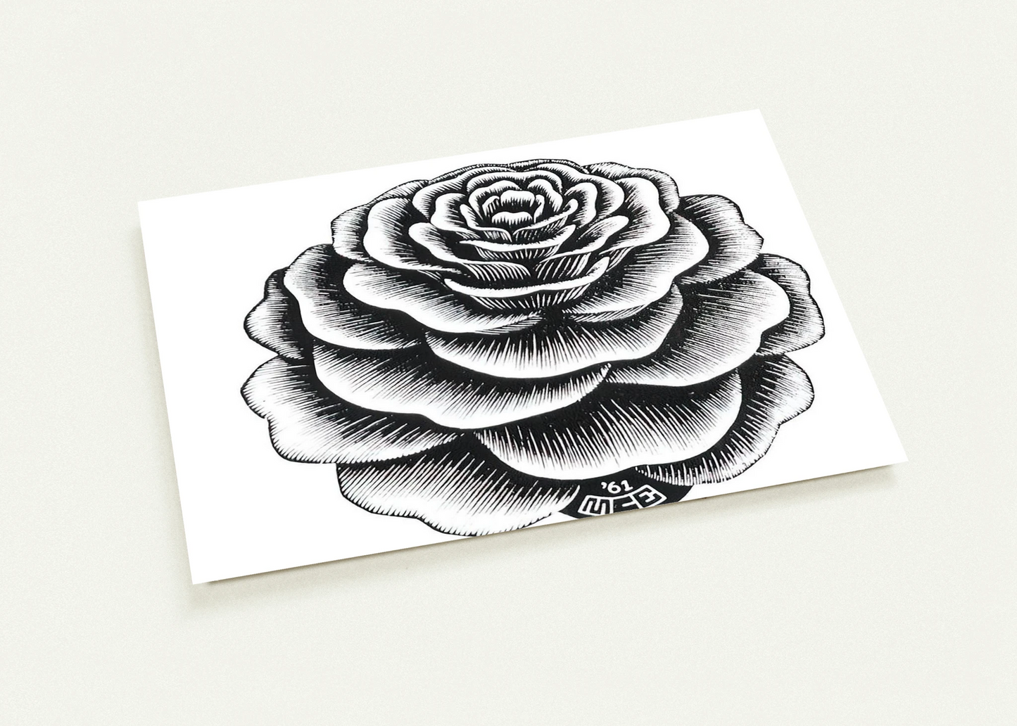 FLOWER 1 By MC Escher Pack of 10 Post Cards | MC Escher Post Cards | A6 (10.5 x 14.8 cm) - 4.1 x 5.8 inches
