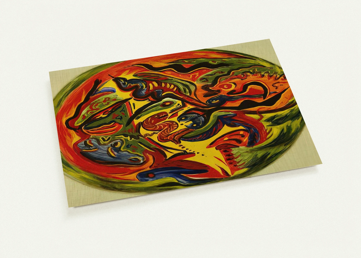 CIRCLE 1941 By Jackson Pollock Pack of 10 Post Cards | Jackson Pollock Post Cards | A6 (10.5 x 14.8 cm) - 4.1 x 5.8 inches