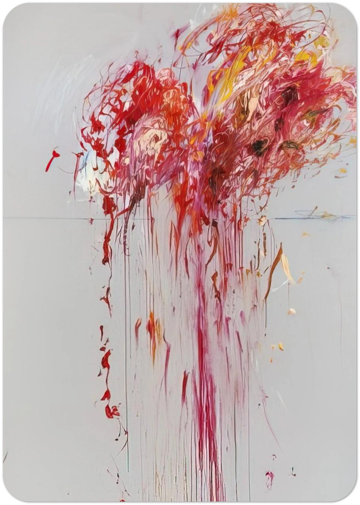 Nine Discourses on Commodus, Part VIII By Cy Twombly Pack of 10 Post Cards | Cy Twombly Post Cards | A6 (10.5 x 14.8 cm) - 4.1 x 5.8 inches