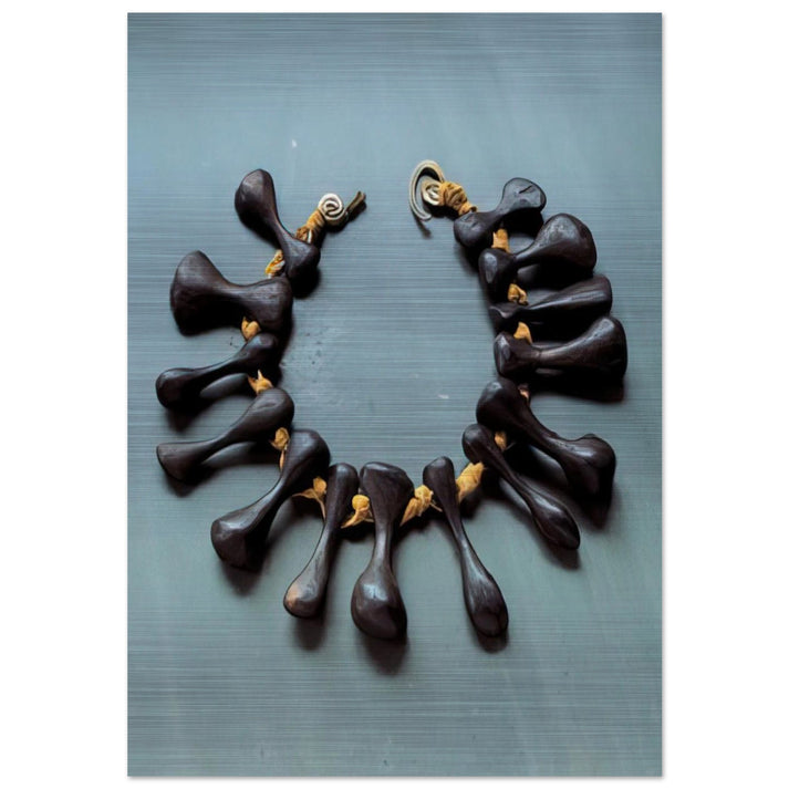 BONES NECKLACE 1940 - Alexander Calder Brushed Aluminum Print - 70x100 cm / 28x40 inches | Alexander Calder Aluminum Print | Alexander Calder Prints