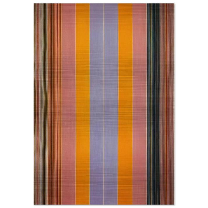 Blue Broad Jump - 1960 - Gene Davis Brushed Aluminum Print - 70x100 cm / 28x40 inches | Gene Davis Aluminum Print | Gene Davis Prints