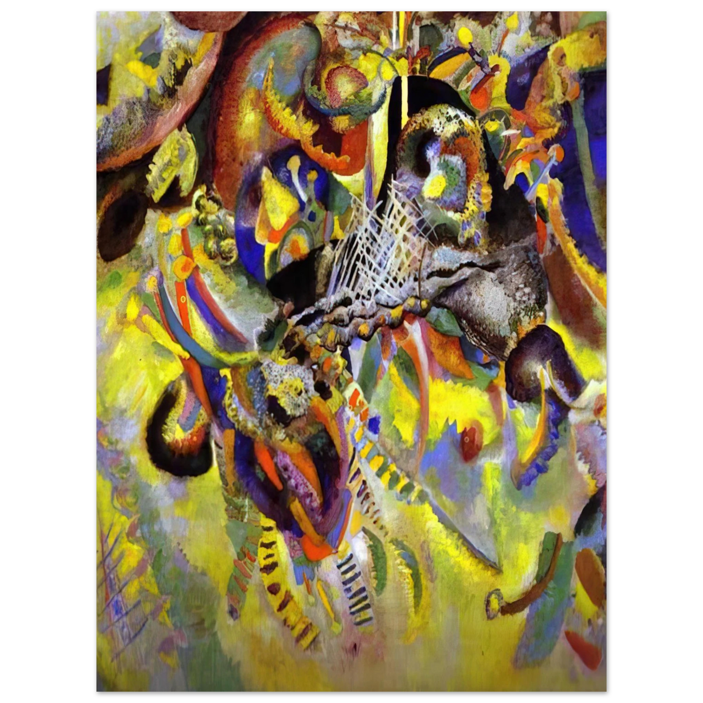 Wassily Kandinsky - FUGUE 1914 Fine Art Poster - Default Title