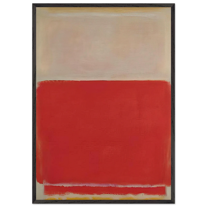 No 3 - 1953 - Mark Rothko 70x100 cm / 28x40 inches Framed Art Print – Black Wooden Frame