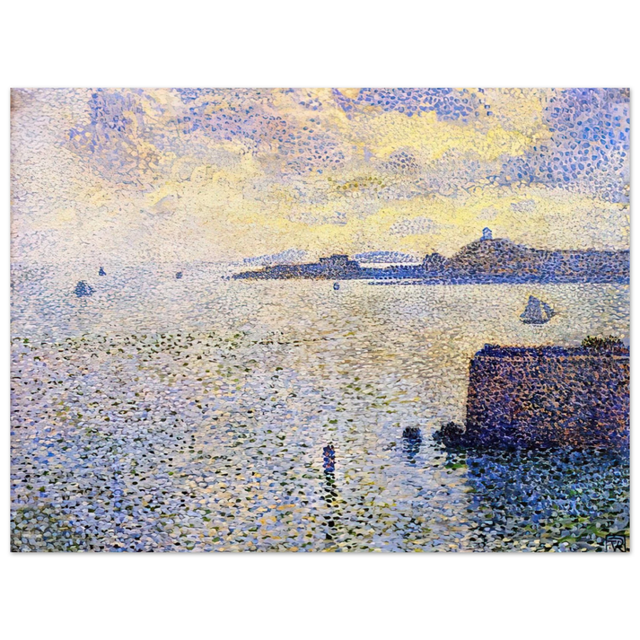 Theo van Rysselberghe - SAILBOATS AND ESTUARY 1892 75x100 cm / 30x40inches Fine Art Poster
