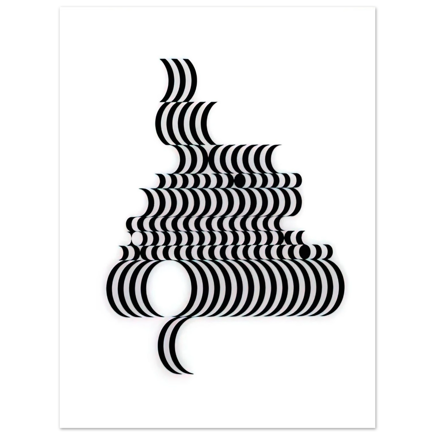 Bridget Riley - FRAGMENT 2 1965 Fine Art Poster - Default Title