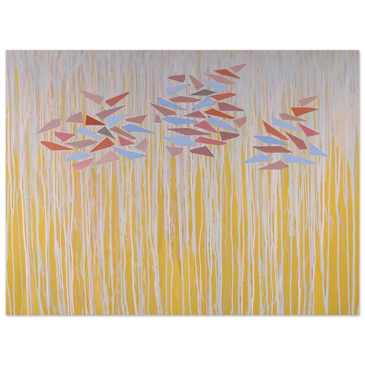 Robert Goodnough - Vari-color gold - 1976 75x100 cm / 30x40inches Fine Art Poster