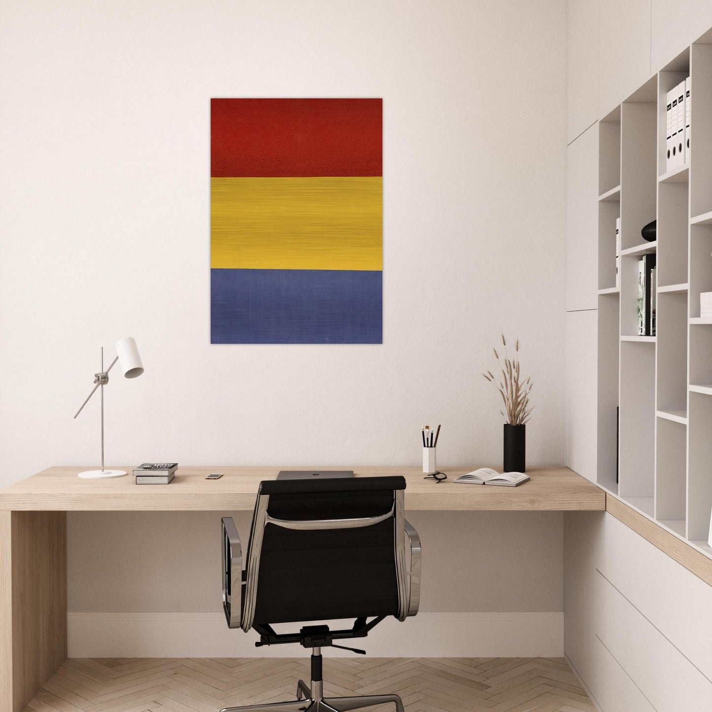 Red, Yellow, Blue - Ellsworth Kelly Brushed Aluminum Print - 70x100 cm / 28x40 inches | Ellsworth Kelly Aluminum Print | Ellsworth Kelly Prints