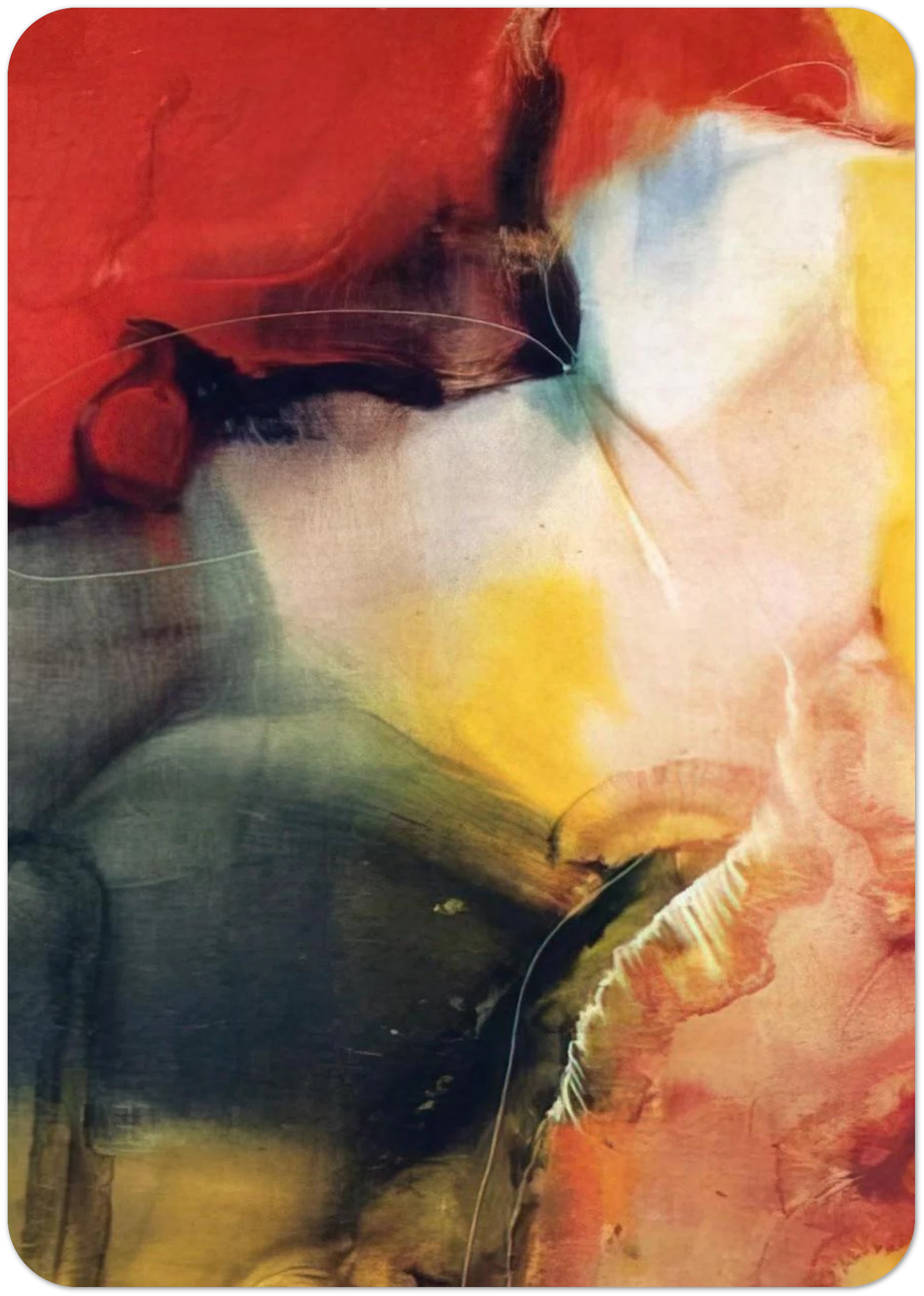 Lotus - 1957 By Paul Jenkins Pack of 10 Post Cards | Paul Jenkins Post Cards | A6 (10.5 x 14.8 cm) - 4.1 x 5.8 inches