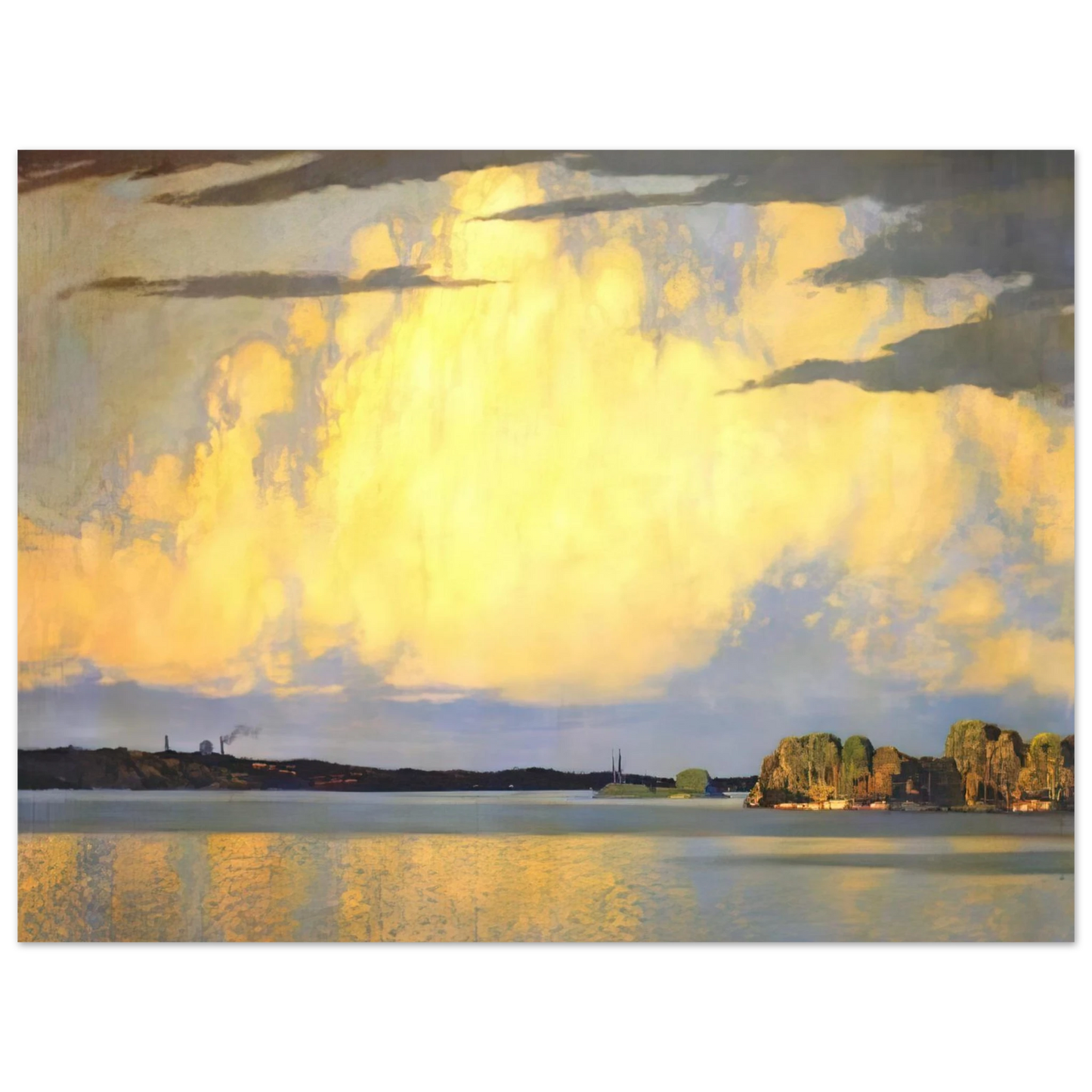 Frank Johnston - Serenity Lake of the Woods - 1922 Fine Art Poster - Default Title