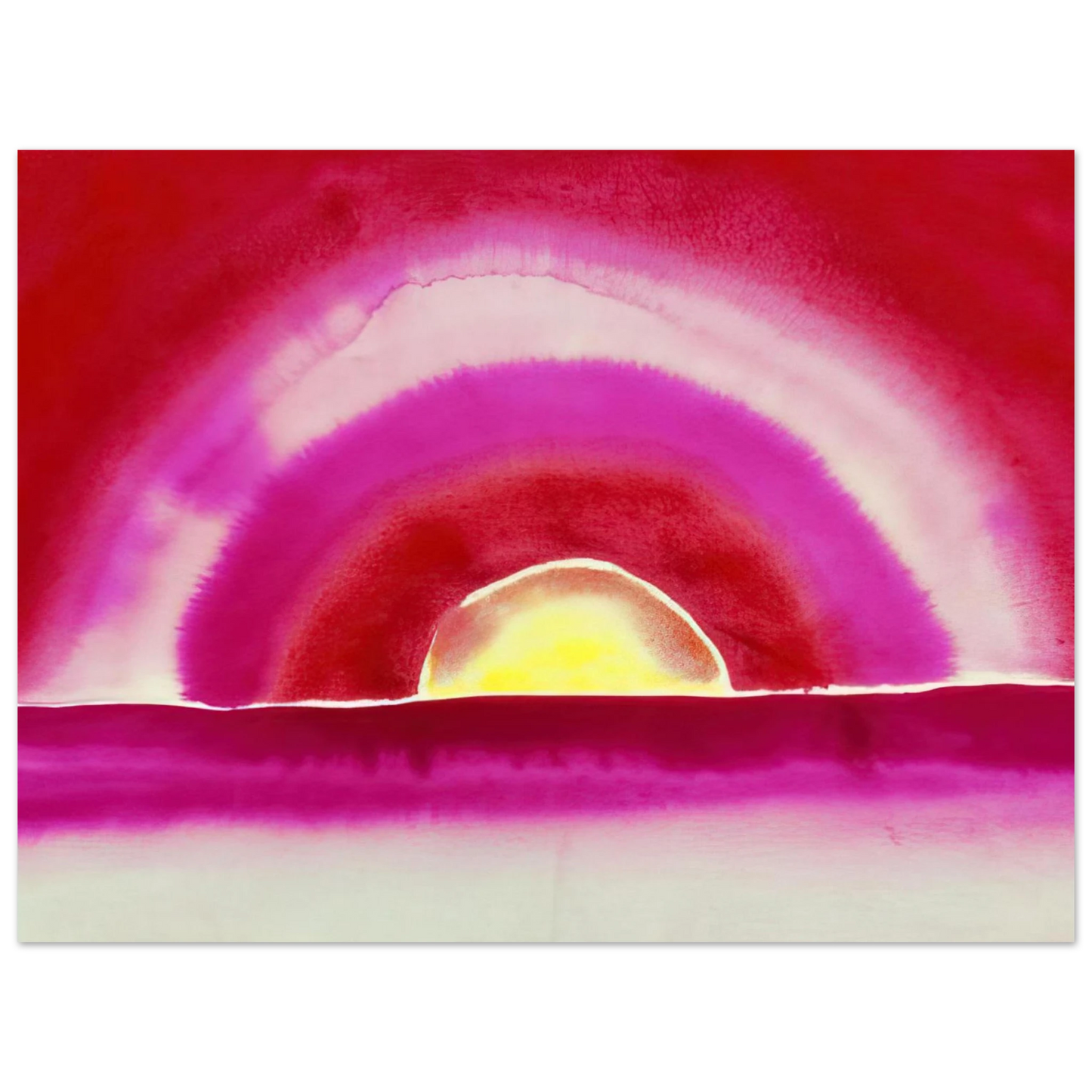 Georgia O'Keeffe - Sunrise Fine Art Poster - 13x18 cm / 5x7 inches