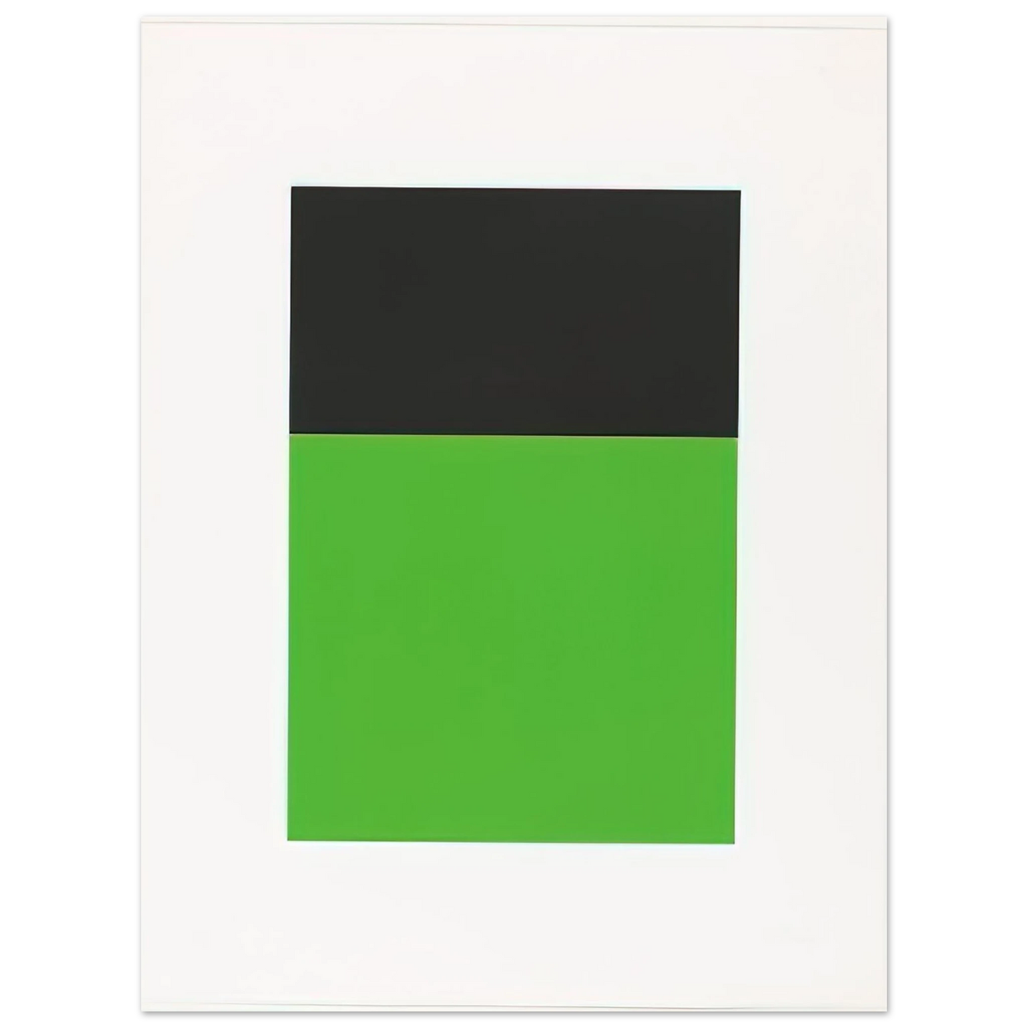 Ellsworth Kelly - Black-Green from the Series of Ten Lithographs Fine Art Poster - Default Title