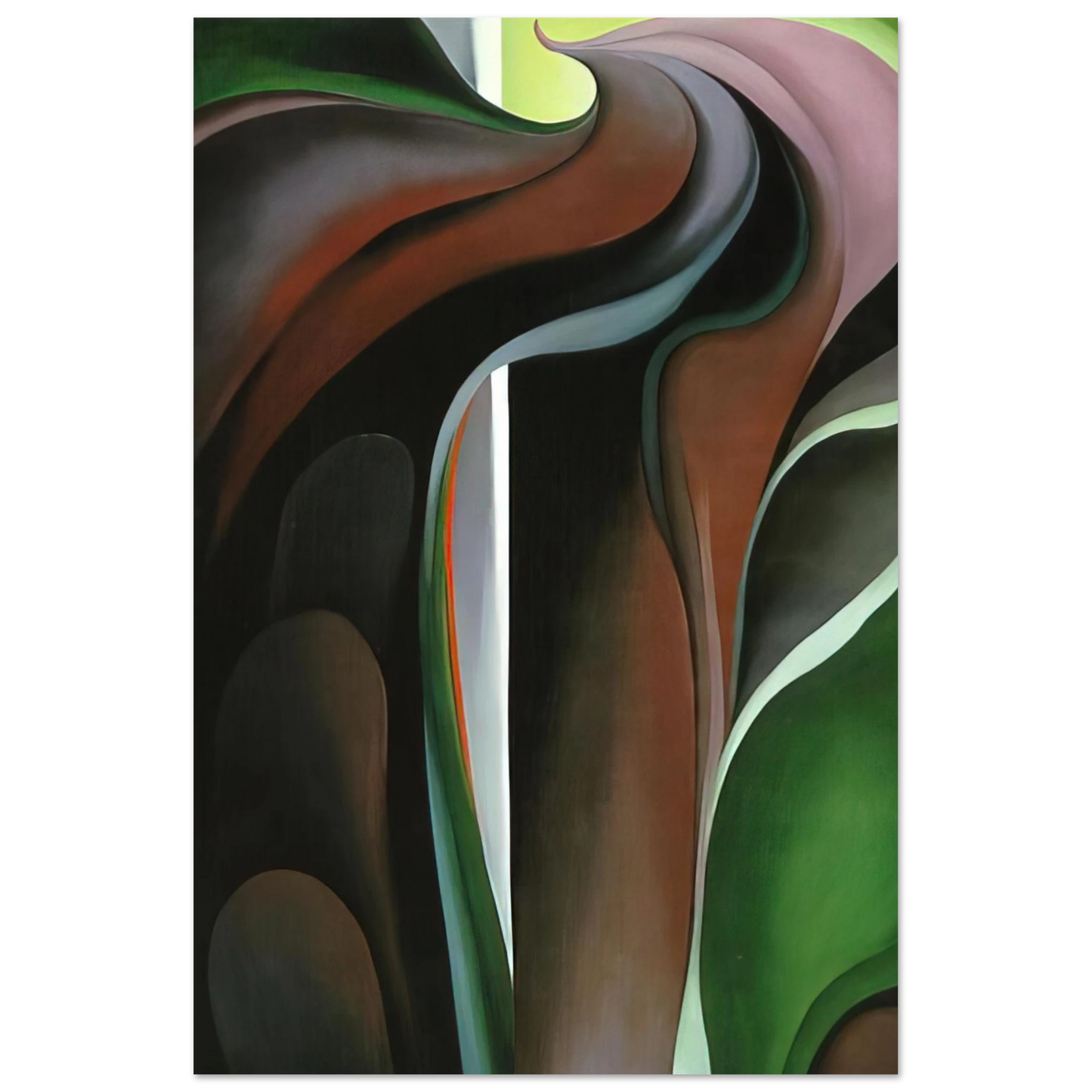 Georgia O'Keeffe - Jack-in-the-Pulpit ?V Fine Art Poster - 40x60 cm / 16x24 inches