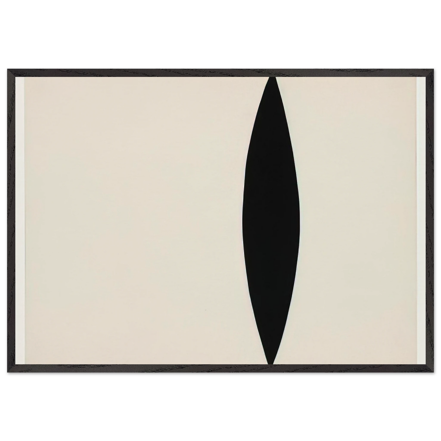 Mandorla Form - Ellsworth Kelly Framed Art Print – Black Wooden Frame - Default Title - -Framed Art Print