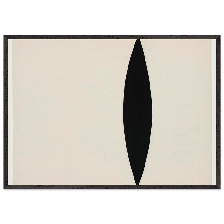 Mandorla Form - Ellsworth Kelly 70x100 cm / 28x40 inches Framed Art Print – Black Wooden Frame