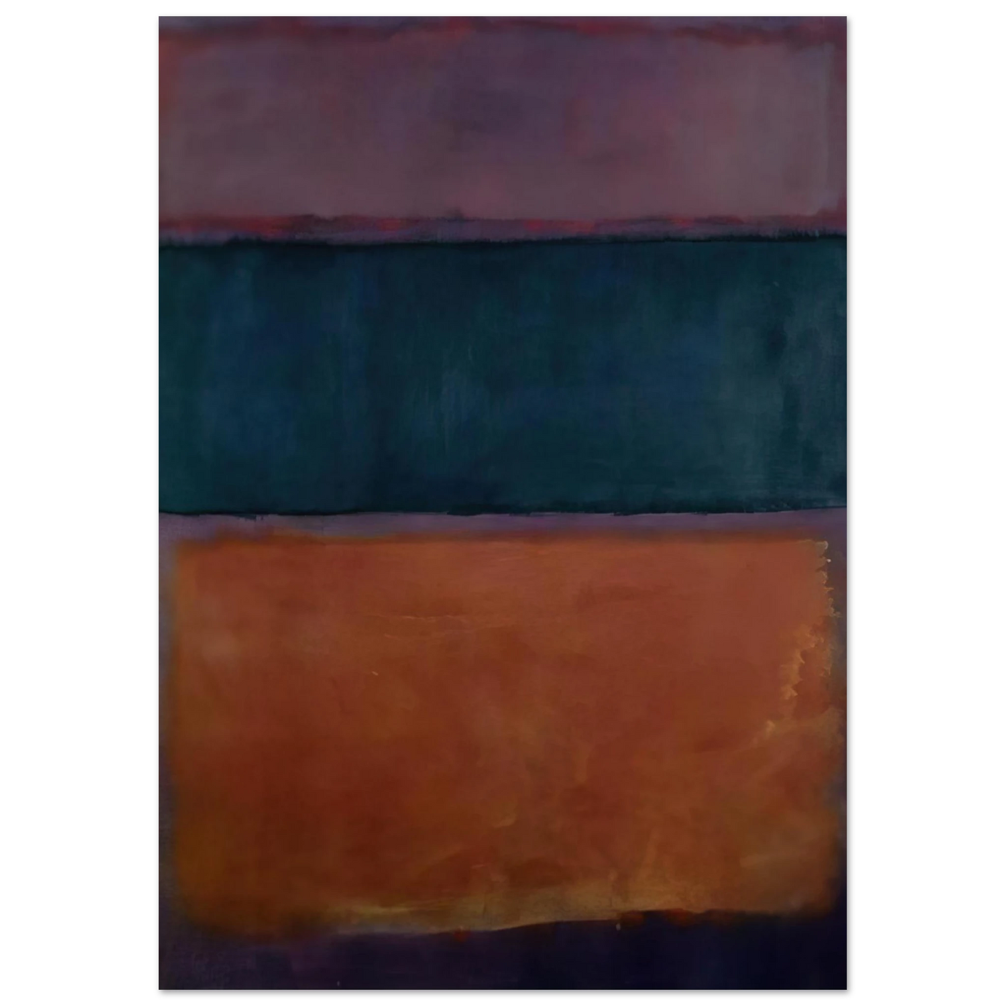 Helen Frankenthaler - Untitled - 1963 Wall art - A3 (29.7 x 42 cm) - Premium Wooden Framed Poster With Fine Art Paper-canvas - Wood frame