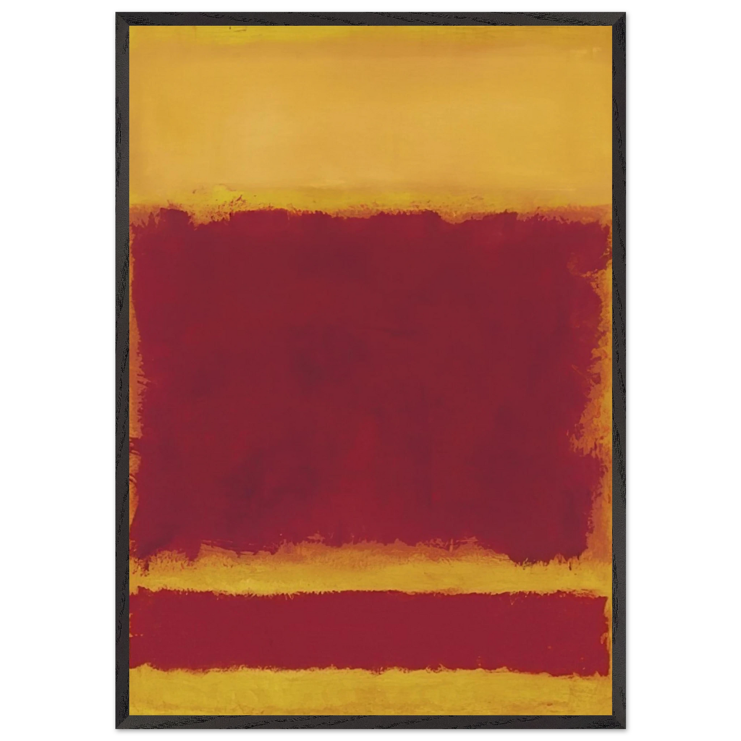 Composition - 1958 N1 - Mark Rothko 70x100 cm / 28x40 inches Framed Art Print – Black Wooden Frame