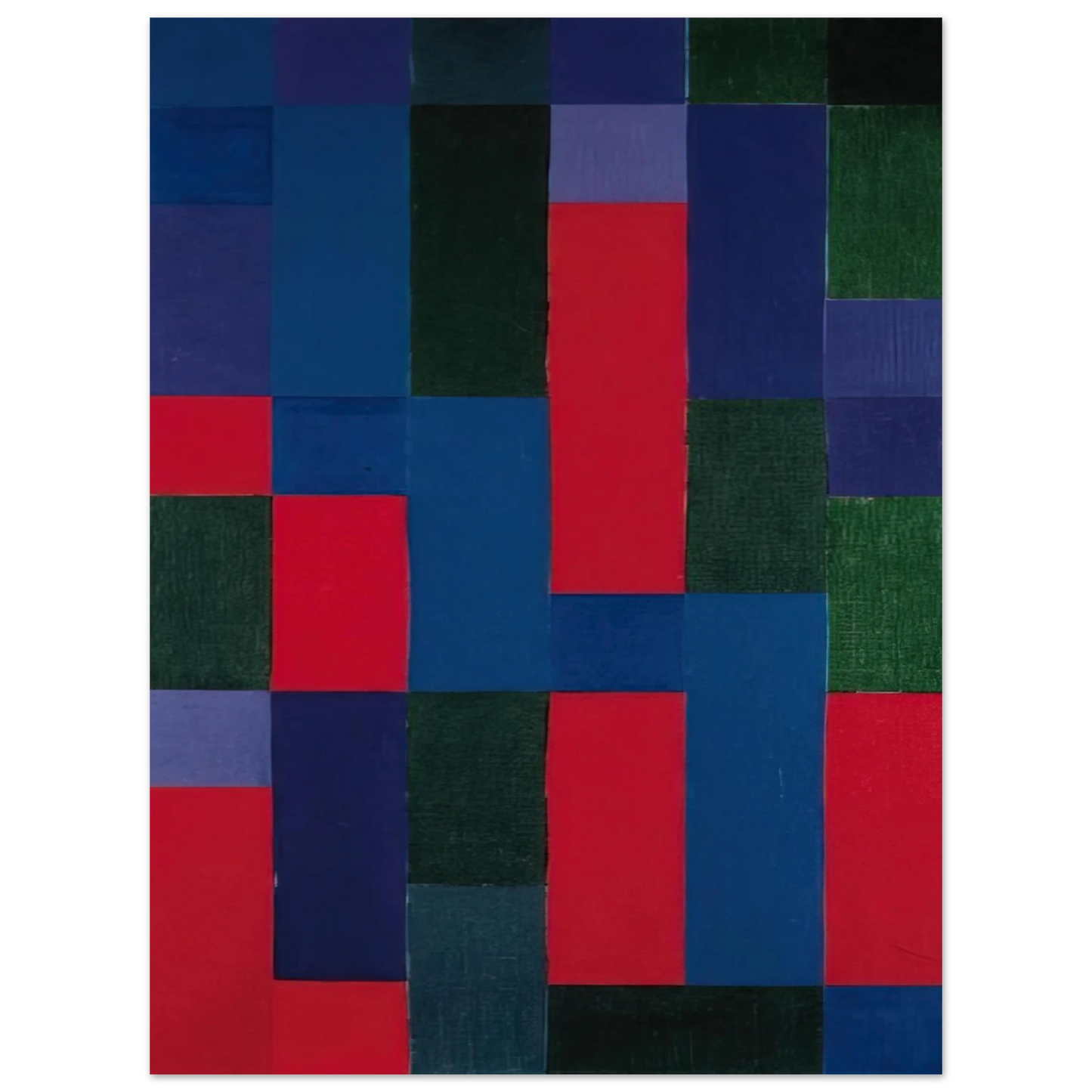 Johannes Itten - Grn-Blau-Rot - 1967 Fine Art Poster - Default Title