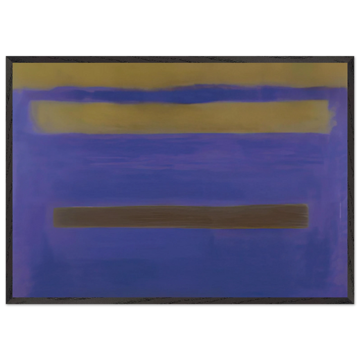 UNTITLED 1980 1 - Esteban Vicente 70x100 cm / 28x40 inches Framed Art Print – Black Wooden Frame