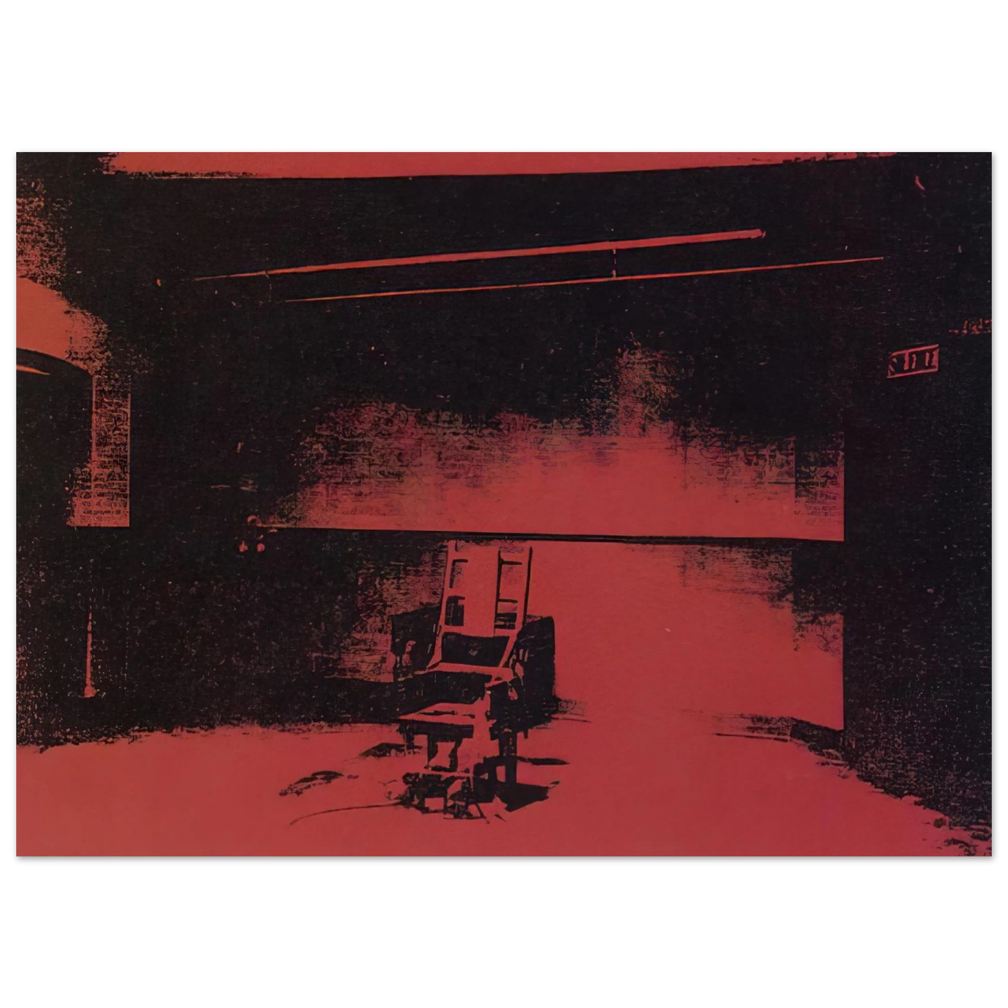 Andy Warhol - Early electric chair Fine Art Poster - 75x100 cm / 30x40 inches