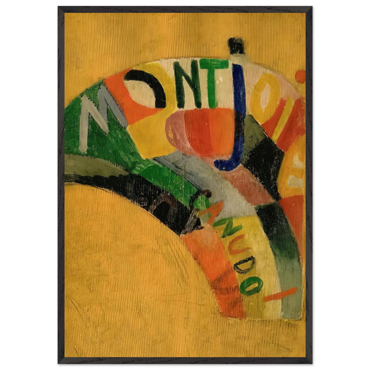 MONTJOIE - Sonia Delaunay Framed Art Print – Black Wooden Frame - Default Title - -Framed Art Print