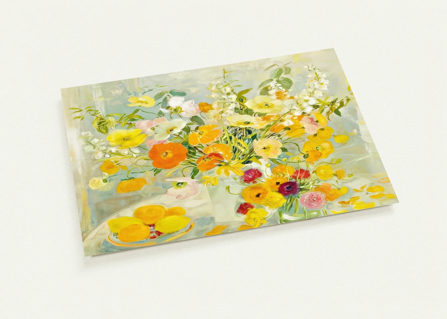 Flower Composition - Post-Impressionism By Le Pho Pack of 10 Post Cards | Le Pho Post Cards | A6 (10.5 x 14.8 cm) - 4.1 x 5.8 inches